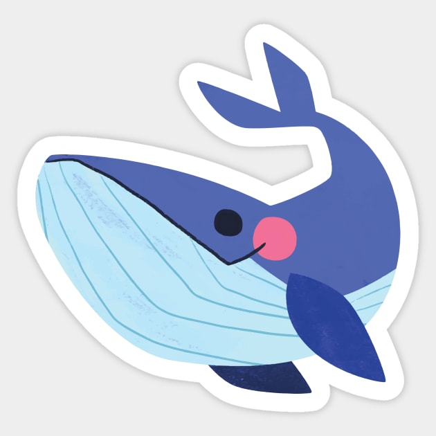 Mister Whale Sticker by Mel Draws